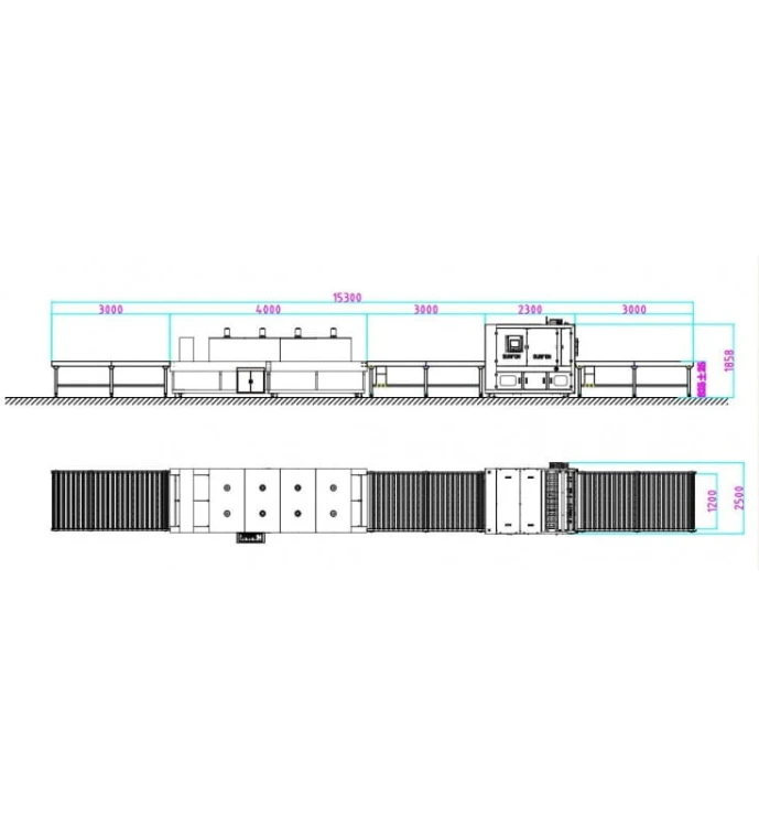 LINIA DO PAKOWANIA MEBLI, DUŻYCH PRZEDMIOTÓW GH-6030AF+SF-12080E