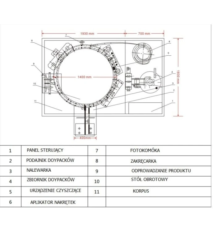 NALEWARKA I ZAKRĘCARKA DOYPACKÓW ZLD-2A