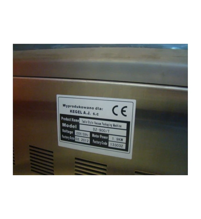 KOMOROWA PAKOWARKA PRÓŻNIOWA VACUUM DZ 900/2L
